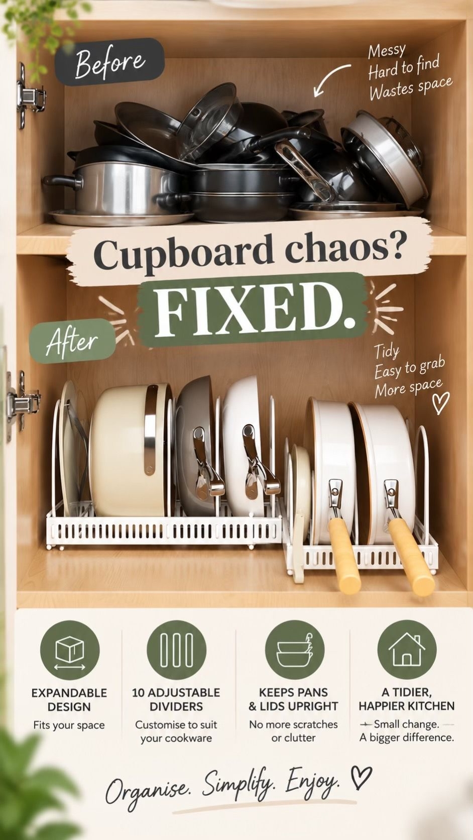 Expandable Kitchen Organiser